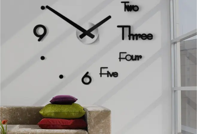 easylhab LUXURIOUS 3D WALL CLOCK image